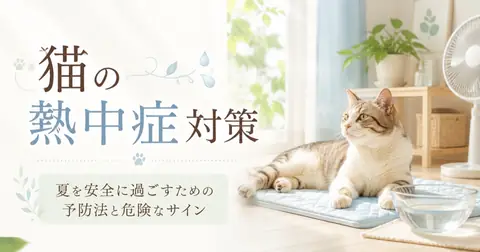 猫の熱中症対策｜夏を安全に過ごすための予防法と危険なサイン